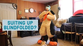 Blindfolded Fursuit Suit Up Challenge [upl. by Colvin]