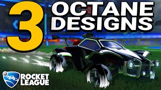 3 BLACK And WHITE Octane Designs You Should Build  Rocket League [upl. by Mariele]