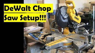 How to Setup DeWalt Miter Saw  12quot Sliding DWS779 Setup [upl. by Aeslehs568]