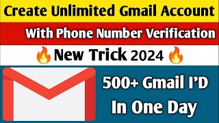 Bulk Mass Gmail Account Creator Bot Tool  How to Create Unlimited Google Gmail Accounts 2024 [upl. by Sanalda406]