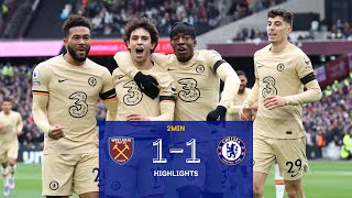 West Ham v Chelsea 11  Highlights  Premier League [upl. by Newbill333]