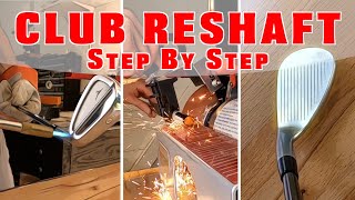 GOLF CLUB BUILD  How to reshaft your irons Step by Step [upl. by Calvin972]