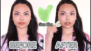 Gua Sha Facial Massage for A Slimmer Face [upl. by Irv935]