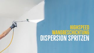 Dispersion Airless spritzen Innenwandbeschichtung mit WAGNERSpritzgeräten auftragen [upl. by Hiroshi]