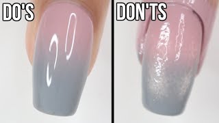 DOs amp DONTs Ombré Nails  how to do ombré nails with regular polish [upl. by Hirz]