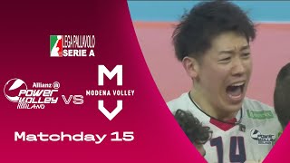 Milano vs Modena  Highlights  SuperLega  Matchday 15 [upl. by Leimaj]