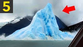 5 Icebergs Flipping Over  incredible [upl. by Avril]