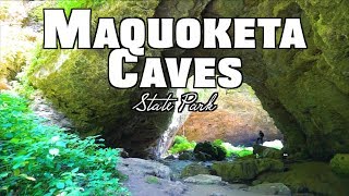 Maquoketa Caves State Park Iowa Hiking and Exploring All Marked Caves Plus The HulaHoop Tree [upl. by Lelah507]