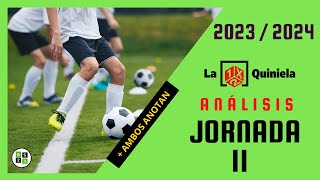 LA QUINIELA Jornada 11  Análisis y Pronósticos 2023  2024 [upl. by Ettennor295]