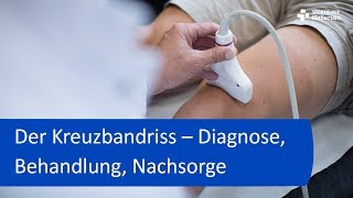 Der Kreuzbandriss  Diagnose Therapie Nachsorge  Dr Volker Stoll Sportklinik Hellersen [upl. by Nachison]