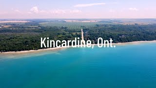 Kincardine Ontario  lakehuron aerial community [upl. by Ativahs]