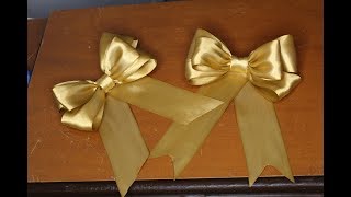 COMO HACER UN MOÑO CON LISTÓN FÁCIL Y BONITO DIY BOW EASY [upl. by Anaet]