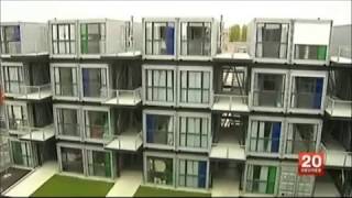 Logements étudiants en conteneurs au Havre [upl. by Teerell274]