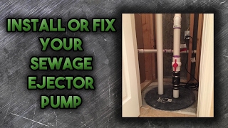 How to Install a Sewage Ejector Pump [upl. by Elwee]