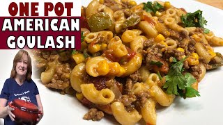 ONE POT AMERICAN GOULASH RECIPE  My Easy Version of Goulash [upl. by Sigismundo]