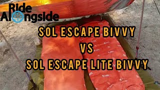 REVIEW Comparison of SOL Escape Bivvy vs SOL Escape Lite Bivvy [upl. by Rolando781]