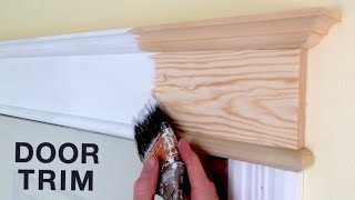 How to Install Door Trim on Closet Doors  Casing amp Finish Carpentry [upl. by Leblanc557]