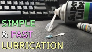 Simple Way to Lubricate a Mechanical Keyboard  SuperLube Spray Lubricant amp Grease SUB [upl. by Claudette]