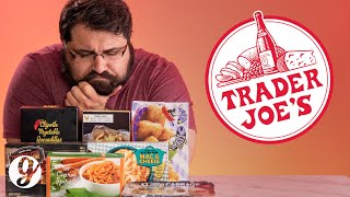 Tasting Trader Joe’s Best and Worst Frozen Meals  GRATEFUL [upl. by Annawak]