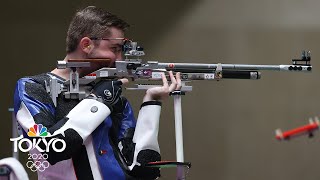 USAs Will Shaner wins gold in 10m air rifle sets Olympic record  Tokyo Olympics  NBC Sports [upl. by Perl138]