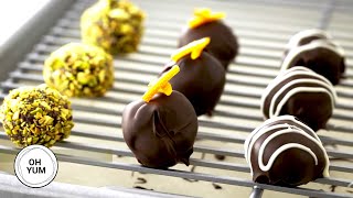 Professional Baker Teaches You How To Make CHOCOLATE TRUFFLES [upl. by Namreg403]