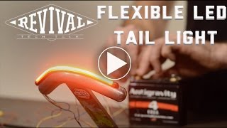 Flexible Brake and Turn Signal LED  Revival Cycles Tech Talk [upl. by Atilamrac]