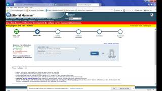 Authors Revised Manuscript Submission Editorial Manager [upl. by Coumas]