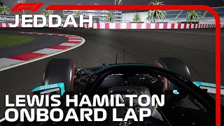 F1 2021 Jeddah Street Circuit  Lewis Hamilton Onboard [upl. by Giddings]