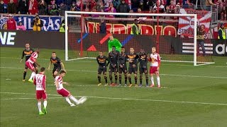 All Direct Free Kick Goals 2016 [upl. by Llenol]