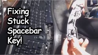 Fixing Stuck Spacebar Key [upl. by Airetak]