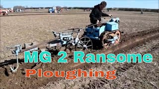 MG2 Ransome crawler ploughing [upl. by Rimisac]