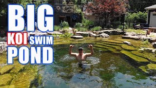 COOLEST RECREATION POND with KOI Greg Wittstock The Pond Guy [upl. by Ennej391]