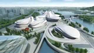 Zaha Hadid Changsha Meixihu International Culture and Art Center [upl. by Hathaway]