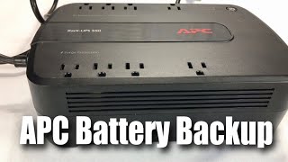 APC BackUPS 550VA UPS Battery Backup amp Surge Protector BE550G Review [upl. by Acinat667]