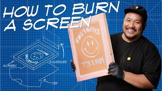 How To Make A Screen For Screen Printing  THE BLUEPRINT [upl. by Craggy]