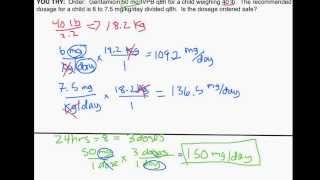 Pediatric Dosage Calculations by Weight Part 1 Is an Order Safe [upl. by Enylhsa]