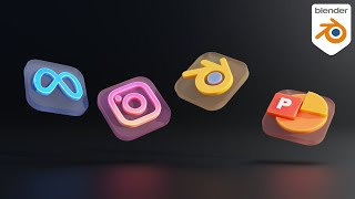 3D Icons In Blender FAST [upl. by Goggin522]