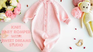 Knit Soft Baby ROMPER  Onesie  Jumpsuit [upl. by Enillebyam]