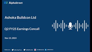 Ashoka Buildcon Ltd Q2 FY202425 Earnings Conference Call [upl. by Ananna]