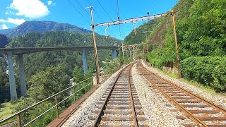 â˜… ðŸ‡¨ðŸ‡­Bellinzona  GÃ¶schenen  Wassen Gotthard cab ride 082019 [upl. by Yancey]