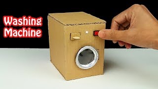 DIY How to make Washing Machine from Cardboard [upl. by Leahicm]