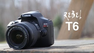 Canon EOS Rebel T6 DSLR Camera Unboxing Review [upl. by Neetsirhc466]