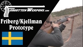 Prototype FribergKjellman FlapperLocking Semiauto Rifle [upl. by Adnilrem]