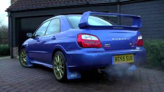 Subaru Impreza STi  Prodrive vs Blitz Nur Spec R Exhaust 720p [upl. by Ecirtam935]