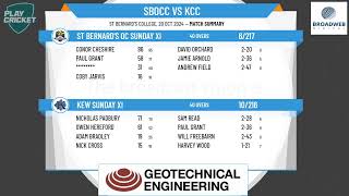 St Bernards OC Sunday XI v Kew Sunday XI [upl. by Anglo714]