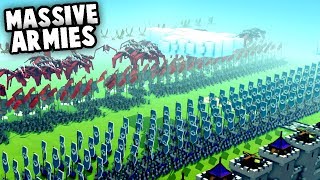 MASSIVE Armies NEW Creative Mode Update Kingdoms and Castles Gameplay [upl. by Kumagai]