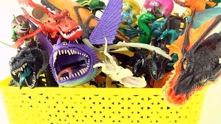 Box of Dragons collection  Dragon toy box collection  How to Train Your Dragon toys [upl. by Llenwahs]