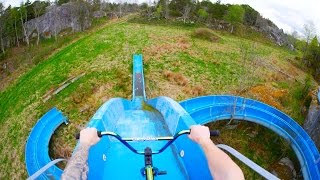 BMX RIDING AT INSANE ABANDONED WATERPARK [upl. by Nanaek]