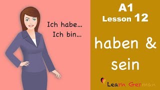 Learn German for beginners A1  Verb Conjugation Part 1  Lesson 12 [upl. by Hinckley185]