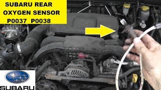 Subaru Oxygen Sensor Testing and Replacement P0037 P0038 [upl. by Akiv904]